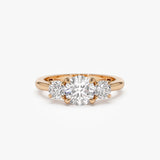 1.50 ctw 14k Round Lab Grown Diamond Three Stone Engagement Ring - Grace Ferkos Fine Jewelry