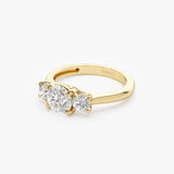 1.50 ctw 14k Round Lab Grown Diamond Three Stone Engagement Ring - Grace Ferkos Fine Jewelry
