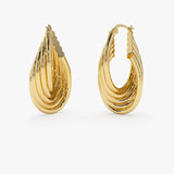 14k Chunky Twisted Hoop Earrings  Ferkos Fine Jewelry