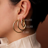 14k Gold Hoops 26.5 - 31.5 - 37MM Ferkos Fine Jewelry
