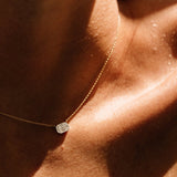 14k Illusion Setting Step Cut Mosaic Diamond Necklace Ferkos Fine Jewelry