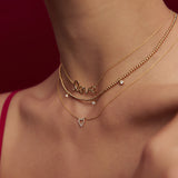 14k Solid Gold Love Necklace  Ferkos Fine Jewelry