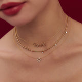 14k Solid Gold Love Necklace Ferkos Fine Jewelry