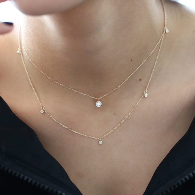 Diamond dangle choker Outlet