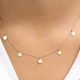 14k Coin Disc Choker Necklace Ferkos Fine Jewelry