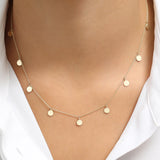 14k Coin Disc Choker Necklace Ferkos Fine Jewelry