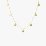 14k Coin Disc Choker Necklace Ferkos Fine Jewelry