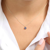 14K Marquise Sapphire Cluster Necklace Ferkos Fine Jewelry