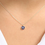 14K Marquise Sapphire Cluster Necklace Ferkos Fine Jewelry