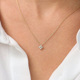 14K Gold Diamond Clover Necklace Ferkos Fine Jewelry