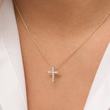 14k Diamond Cross Necklace Ferkos Fine Jewelry
