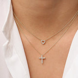 14k Diamond Cross Necklace Ferkos Fine Jewelry