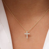 14k Diamond Cross Necklace Ferkos Fine Jewelry