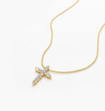 14k Diamond Cross Necklace Ferkos Fine Jewelry