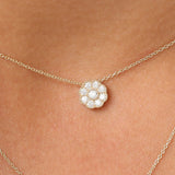 14k Floral Diamond Pendant Ferkos Fine Jewelry