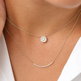 14k Floral Diamond Pendant Ferkos Fine Jewelry