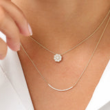 14k Floral Diamond Pendant Ferkos Fine Jewelry