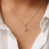 14k Super Star Diamond Layering Necklace Ferkos Fine Jewelry