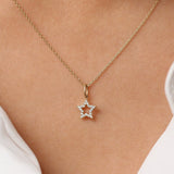 14k Super Star Diamond Layering Necklace Ferkos Fine Jewelry