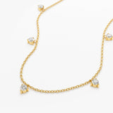 14k Dangling Diamond Solitaire Necklace Ferkos Fine Jewelry