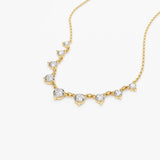 14k 1.05 ctw Solitaire Diamond Graduating Necklace Ferkos Fine Jewelry