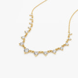 14k 0.85 ctw Solitaire Diamond Graduating Necklace Ferkos Fine Jewelry