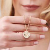 14K Evil Eye Diamond Medallion Necklace Ferkos Fine Jewelry