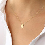 14k Gold Tiny Hamsa Necklace Ferkos Fine Jewelry