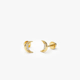 14k Crescent Moon Helix Piercing Ferkos Fine Jewelry