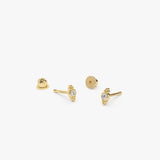 14k Six Dot Diamond Helix Piercing Ferkos Fine Jewelry