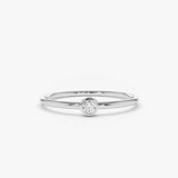 14K Gold Round Solitaire Diamond Ring Ferkos Fine Jewelry