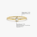 14K Gold Round Solitaire Diamond Ring Ferkos Fine Jewelry