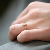 14K Gold Baguette and Round Cut Diamond Ring Ferkos Fine Jewelry