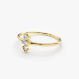 14K Gold Baguette and Round Cut Diamond Ring Ferkos Fine Jewelry