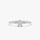 14K Gold Star Shaped Diamond Ring Ferkos Fine Jewelry