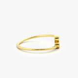 14K Gold Diamond Bypass Ring Ferkos Fine Jewelry