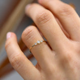 14K Three Stone Diamond Ring Ferkos Fine Jewelry