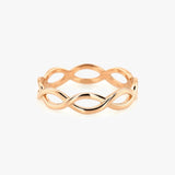 14k Gold Infinity Band 14K Rose Gold Ferkos Fine Jewelry