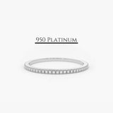 Platinum Micro Pave Diamond Eternity Ring 3 Ferkos Fine Jewelry