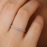 Platinum Micro Pave Diamond Eternity Ring Ferkos Fine Jewelry