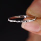 14K Gold Half Eternity Micro Pave Diamond Ring Ferkos Fine Jewelry