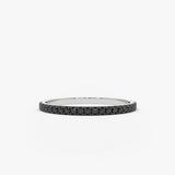 14K Gold Black Diamond Eternity Band Ferkos Fine Jewelry