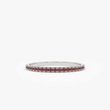 14K Gold Ruby Eternity Band Ferkos Fine Jewelry