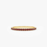 14K Gold Ruby Eternity Band 14K Gold Ferkos Fine Jewelry