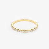 14K Gold 1.5MM Full Eternity Diamond Ring  Ferkos Fine Jewelry