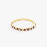 14K Ruby and Diamond Alternating Eternity Ring Ferkos Fine Jewelry