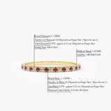 14K Ruby and Diamond Alternating Eternity Ring Ferkos Fine Jewelry