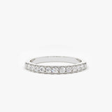 14K Gold 11 Stone Diamond Wedding Band 1/3ct Ferkos Fine Jewelry