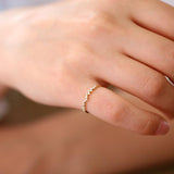 14K Gold Zig Zag Diamond Wedding Band Ferkos Fine Jewelry