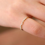 14K Gold Zig Zag Diamond Wedding Band Ferkos Fine Jewelry